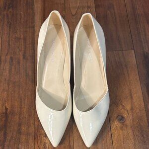 Marc Fisher Elegant Cream Pointed-Toe Women's Shoes